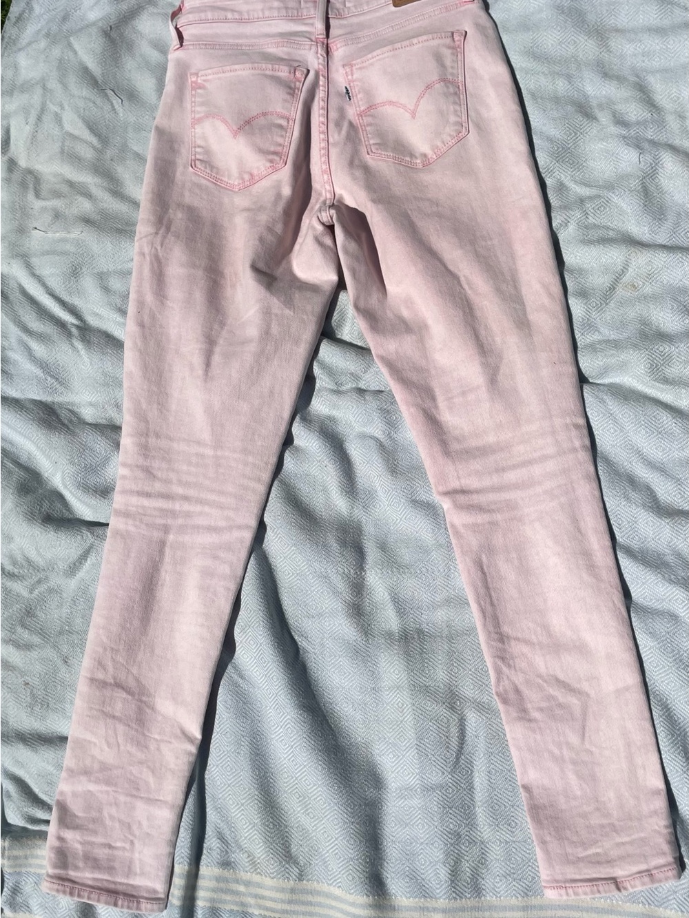Levi's 721 High Rise Skinny Jeans - Pink Tie-Dye